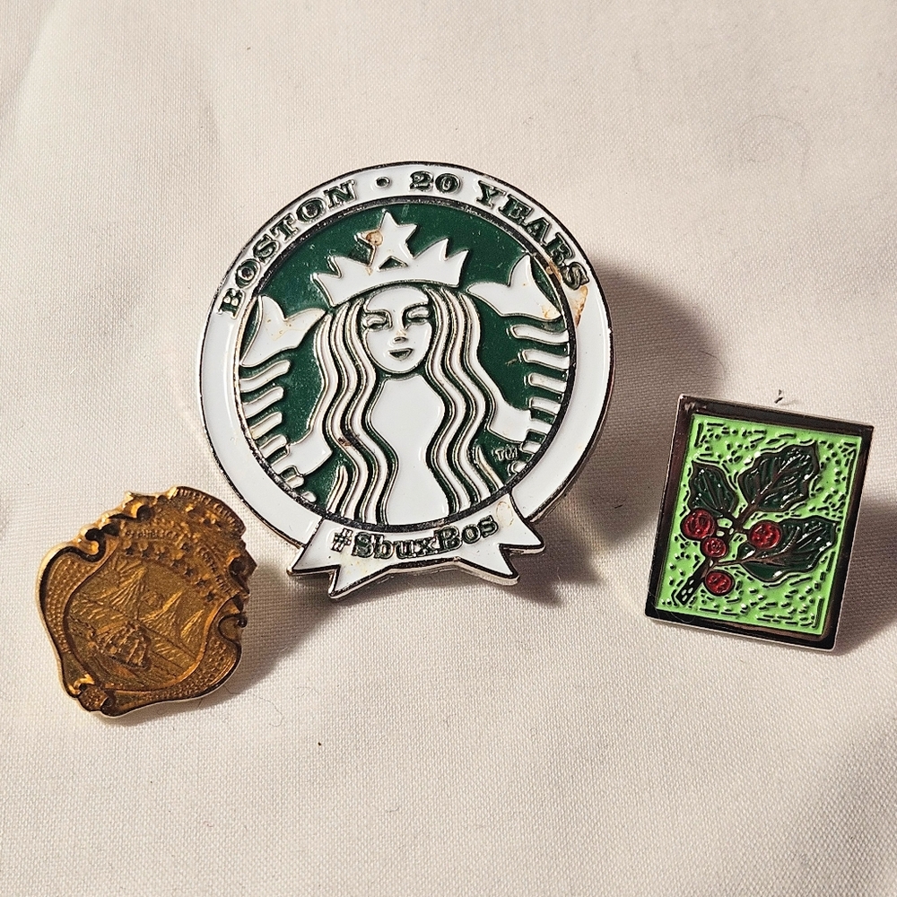 Set of Starbucks Boston Anniversary Pins